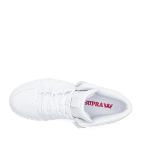 Mens Supra High Top Shoes VAIDER White/White | AU-50050